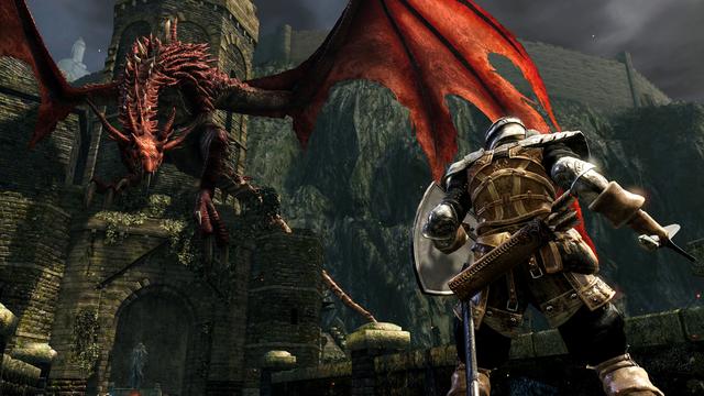 Dark Souls takes place in the fictional kingdom of Lordran, where players assume the role of a cursed undead character who begins a pilgrimage to discover the fate of their kind. It is a third-person action role-playing game. The core mechanic of the game is exploration. Players are encouraged by the game to proceed with caution, learn from past mistakes, or find alternative areas to explore. Dark Souls takes place in a large and continuous open world environment, connected through a central hub area (Firelink Shrine). Players are able to travel to and from areas and explore various paths at will, although certain prerequisites have to be met in order to unlock certain areas.
The central element to Dark Souls are Bonfires. Bonfires are scattered throughout the world and serve as checkpoints for each level. When rested at, the player is healed to full, healing charges are restored, but all of the enemies (except for bosses, mini-bosses, and specific characters) respawn. While resting, players can level up and perform other key functions.
(from Wikipedia)
