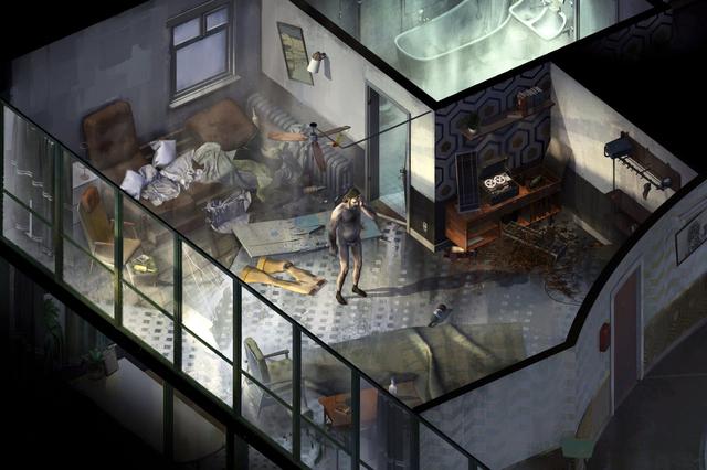 Disco Elysium is a role-playing video game that features an open world and dialogue-heavy gameplay mechanics. The game is presented in an isometric perspective in which the player character is controlled. The player takes the role of a detective, who suffers from alcohol and drug-induced amnesia, on a murder case. The player can move the detective about the current screen to interact with non-player characters (NPC) and highlighted objects or move onto other screens. Early in the game they gain a partner, Kim Kitsuragi, another detective who acts as the protagonist's voice of professionalism and who may be able to offer advice or support in certain dialog options. Other NPCs may be influenced to become temporary companions that join the group and provide similar support.