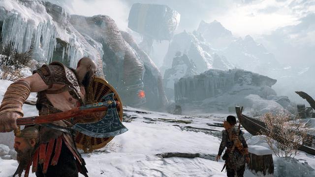 Unlike previous games, which were loosely based on Greek mythology, this installment is loosely based on Norse mythology, with the majority of it set in ancient Norway in the realm of Midgard. For the first time in the series, there are two protagonists: Kratos, the former Greek God of War who remains as the only playable character, and his young son Atreus; at times, the player may passively control him. Following the death of Kratos' second wife and Atreus' mother, they journey to fulfill her promise to spread her ashes at the highest peak of the nine realms. Kratos keeps his troubled past a secret from Atreus, who is unaware of his divine nature. Along their journey, they encounter monsters and gods of the Norse world.
(from Wikipedia)