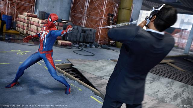 Spider-Man is an open world action-adventure game set in the borough of Manhattan in a fictionalised version of modern-day New York City.[1][2] It is presented from a third-person perspective showing the playable character on screen and allowing the camera to be freely rotated around it.[2] The primary playable character is the superhero Spider-Man.[3] Spider-Man can navigate the world by jumping, using his Web Shooters to fire webs to swing between buildings, running along walls, and can automatically run and jump over obstacles. Webs can be precisely aimed to pull himself towards specific points.[2][4] Webs require physical objects to attach to for swinging, and the momentum and speed of the swing can be controlled by releasing the web at specific points to either go faster or higher.[5] The game features an optional fast travel system using the New York City Subway system. (from Wikipedia)